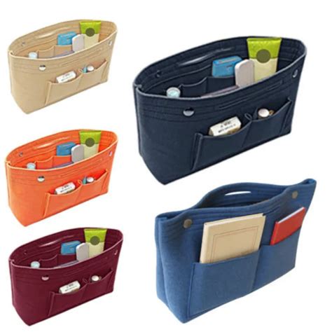 [Eva Tote Organizer] Felt Purse Insert, Liner Protection Organiser 